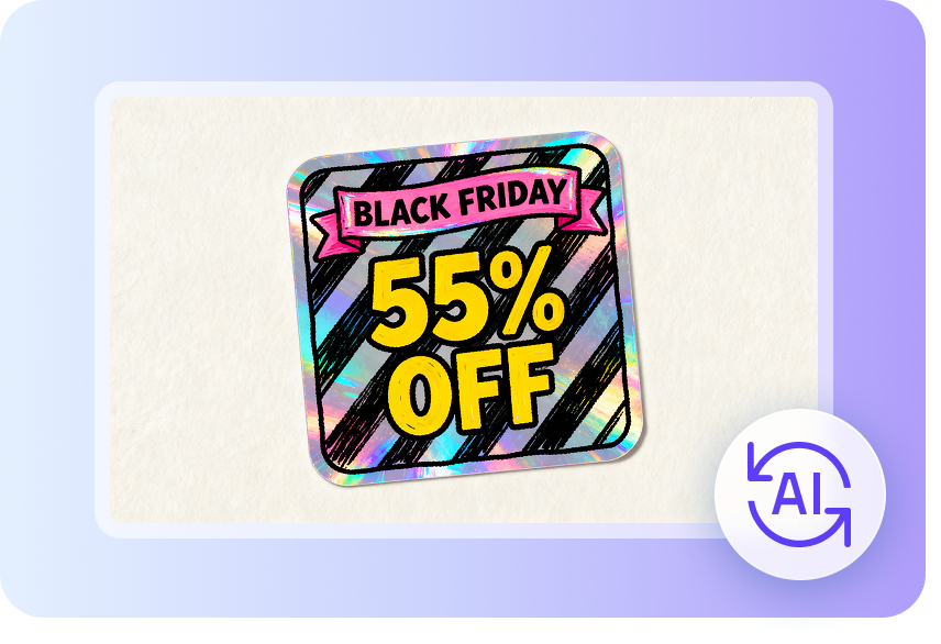 Crie adesivos mais rapidamente com o design IA CapCut