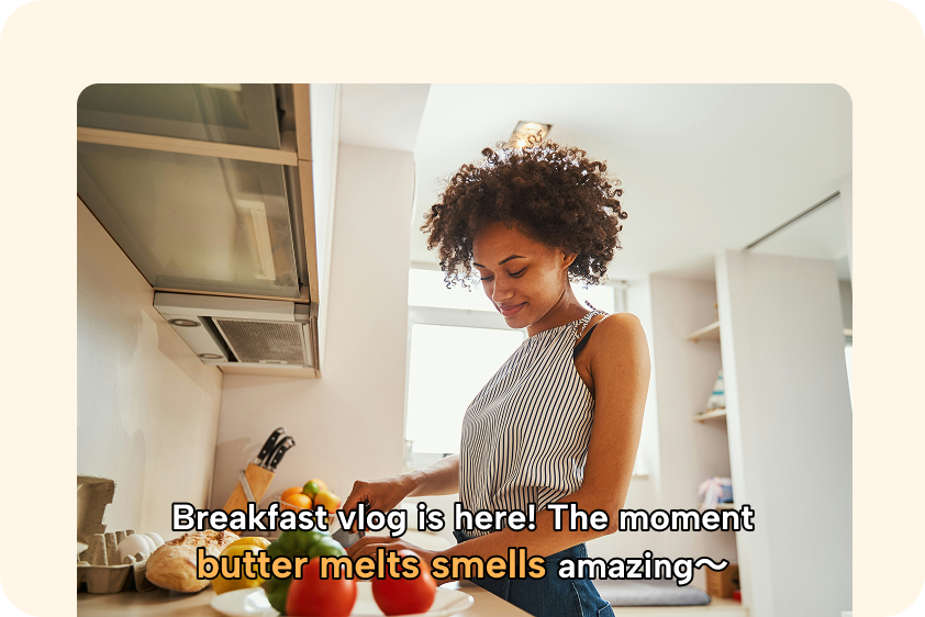 Highlight keywords in vlogs