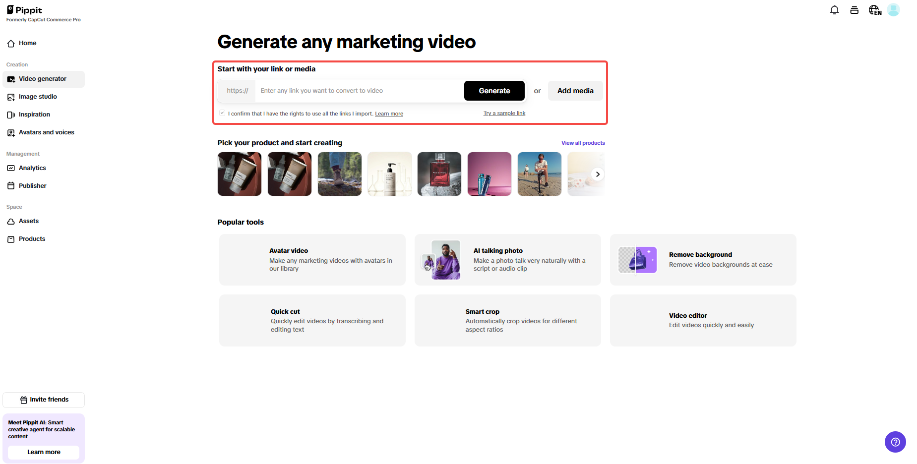 AI-powered video generation