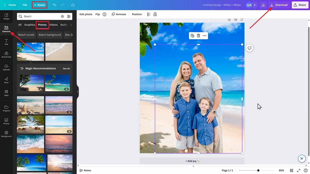 exportar imagem do Canva para desktop