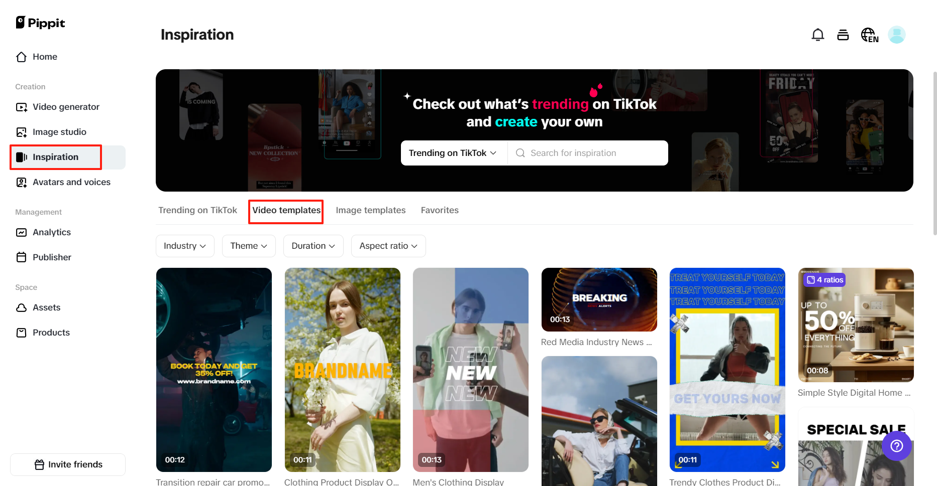 Ready-to-use templates
