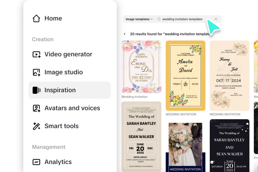 Registrera dig och få tillgång till Inspiration