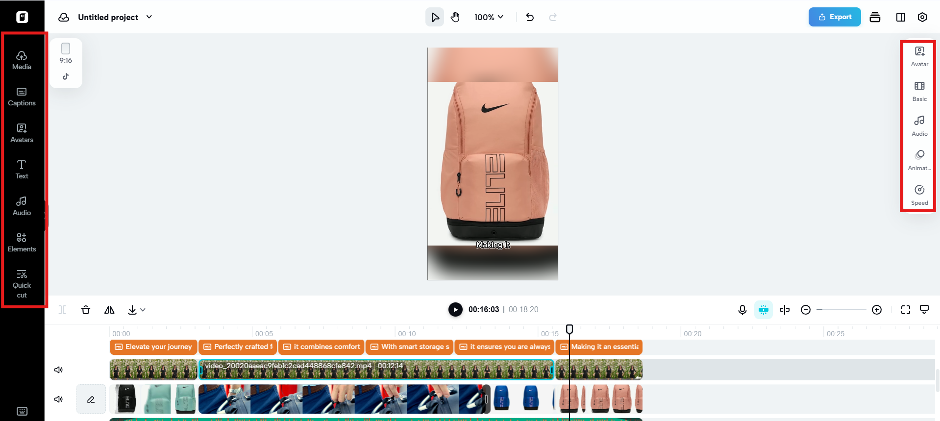 Edit more refine the video