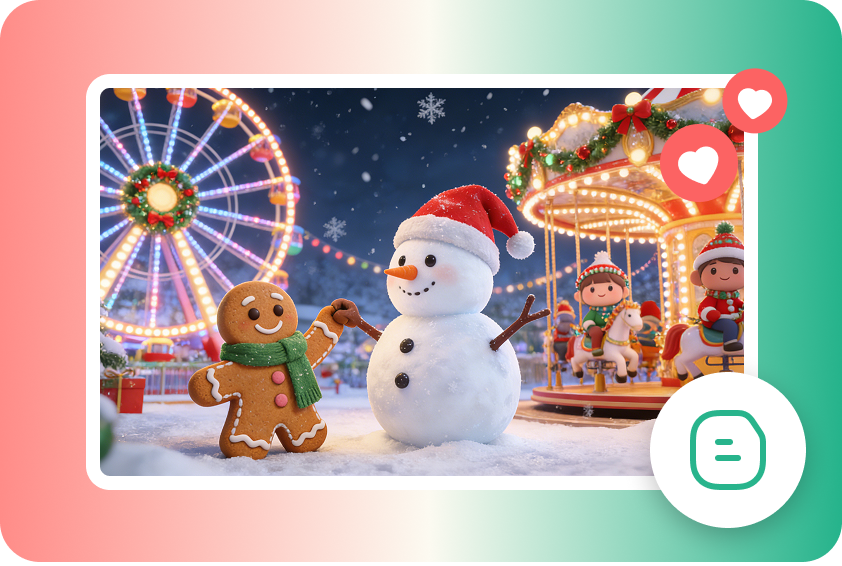 Seasonal social media video