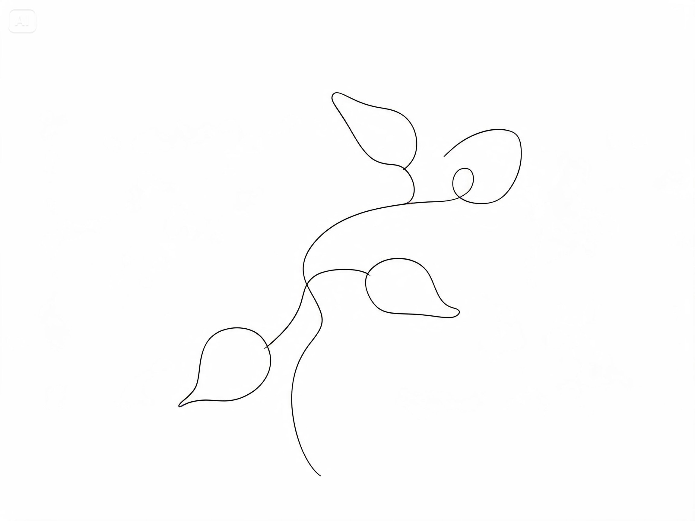 Prompt for a minimalist botanical illustration 