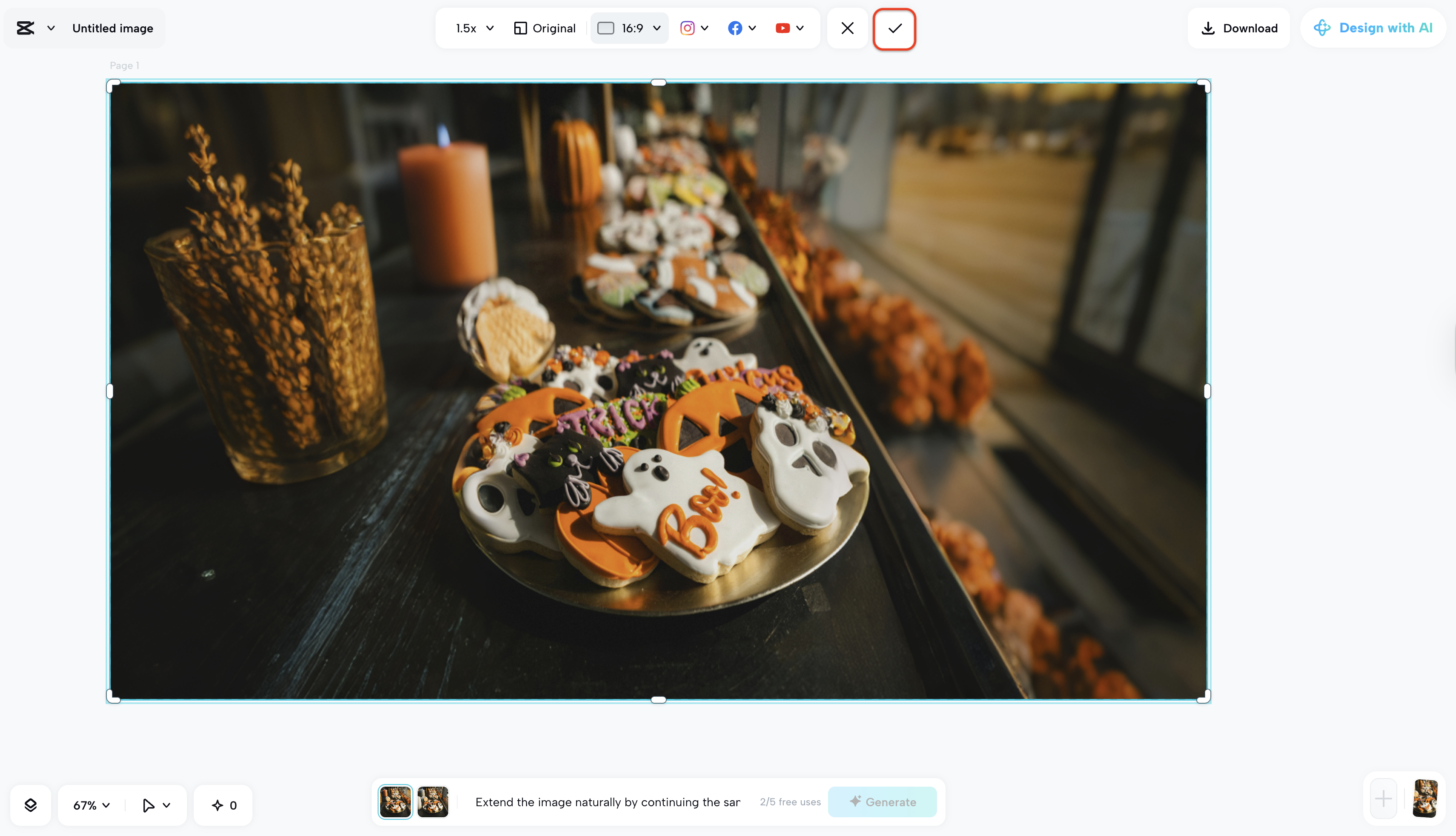 Confirm your expanded image version