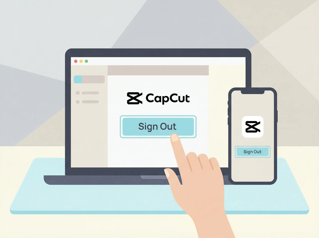 sign out CapCut account