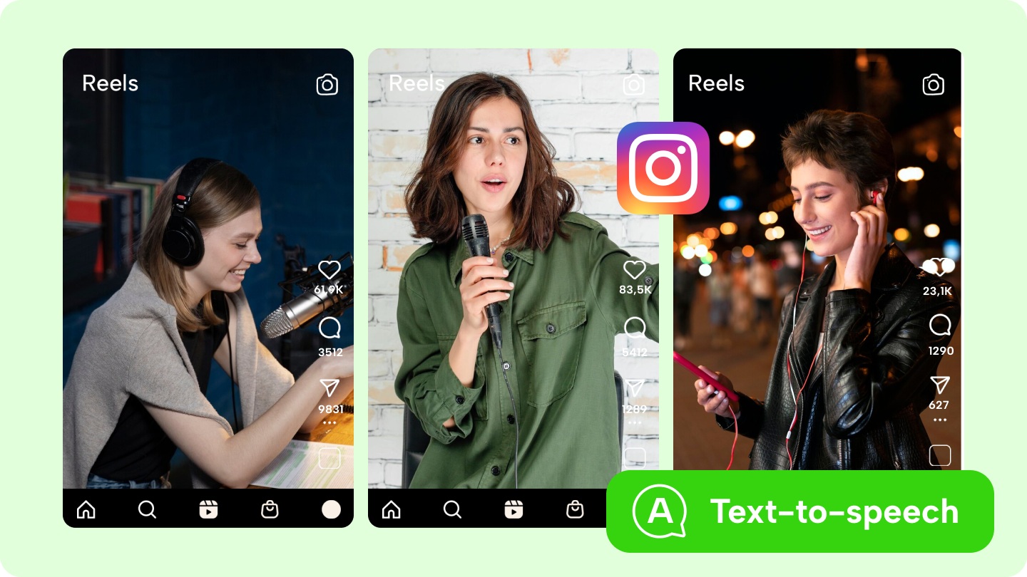 Text-to-speech Instagram reels