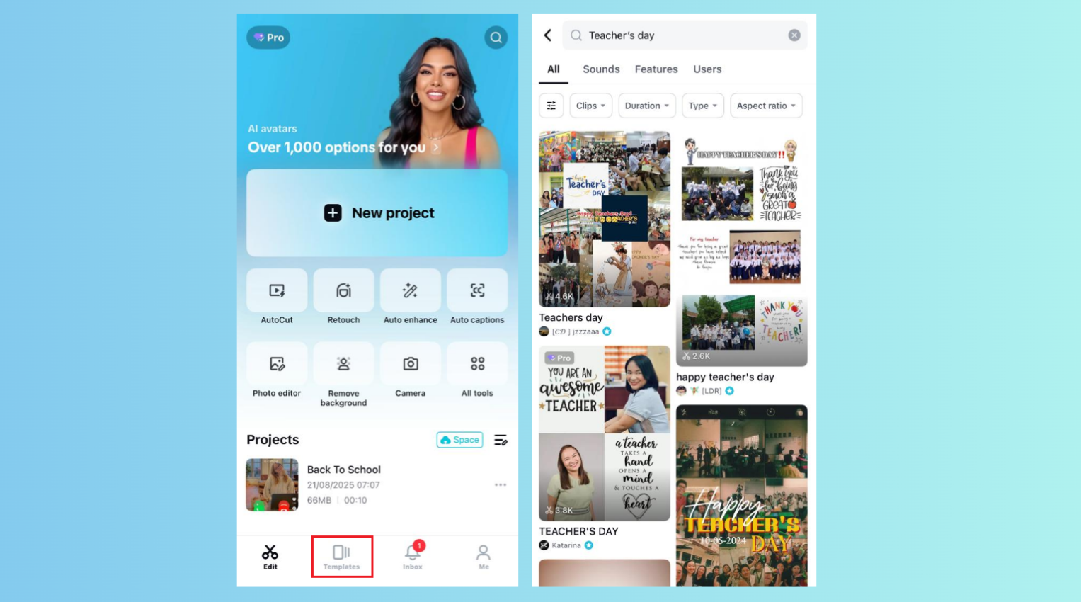 Access templates