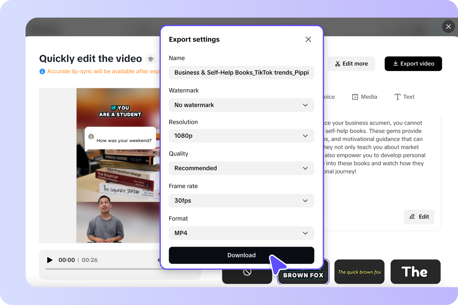 Exportați și partajați