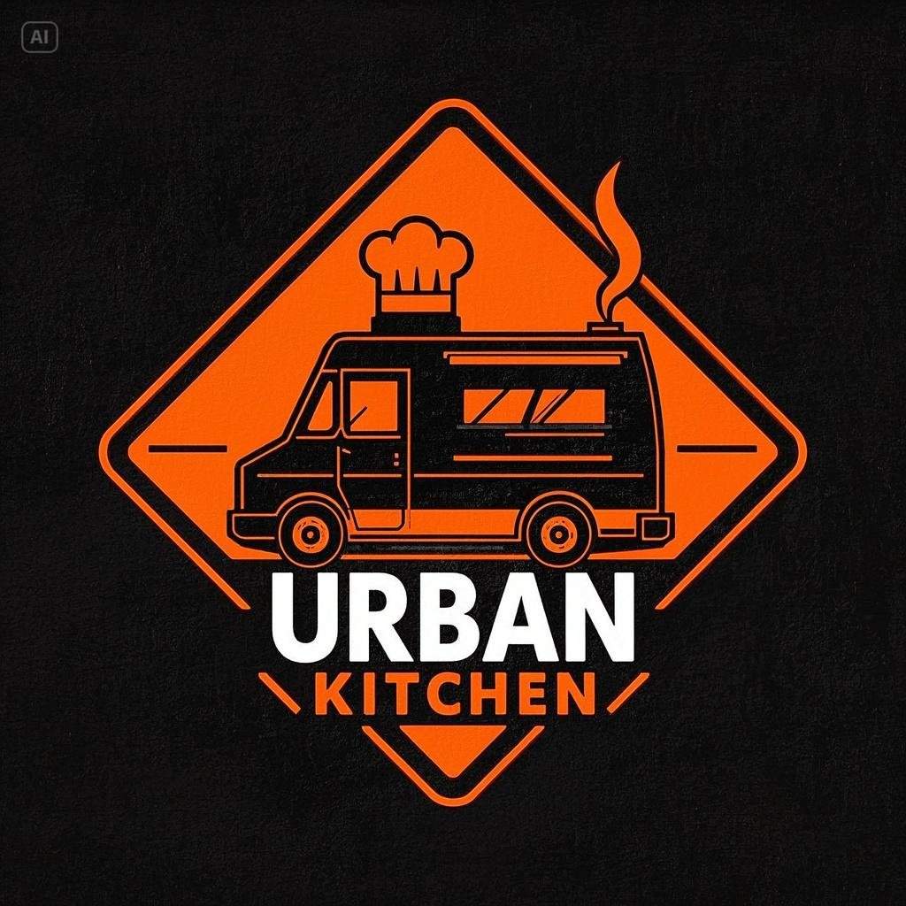 Gourmet food truck logo design