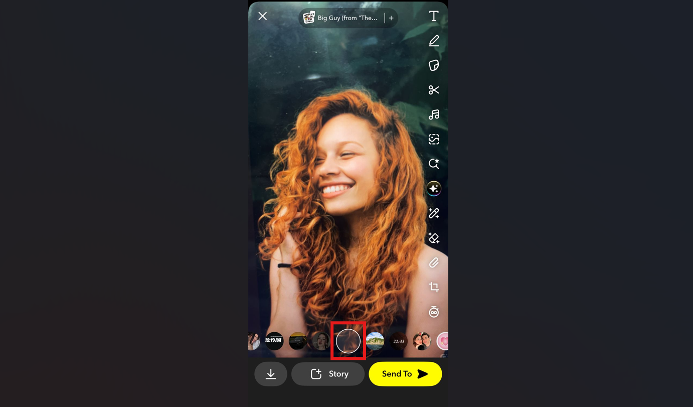 Capture photo or upload snap