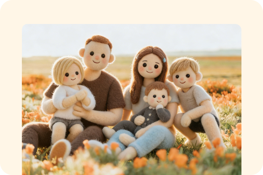 Visualisierung einer Plüsch-Geschenkidee