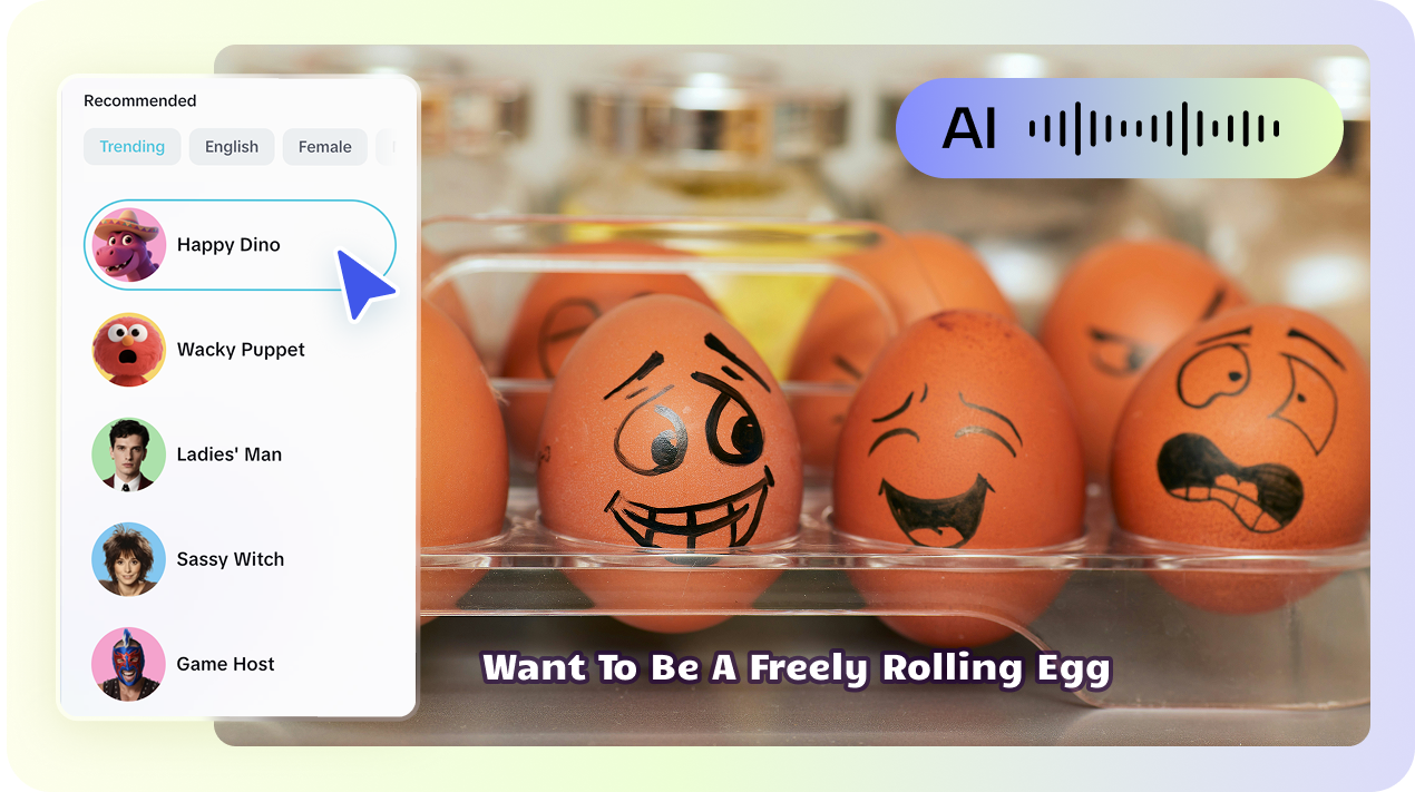 Chaotic voiceover & meme-ready SFX