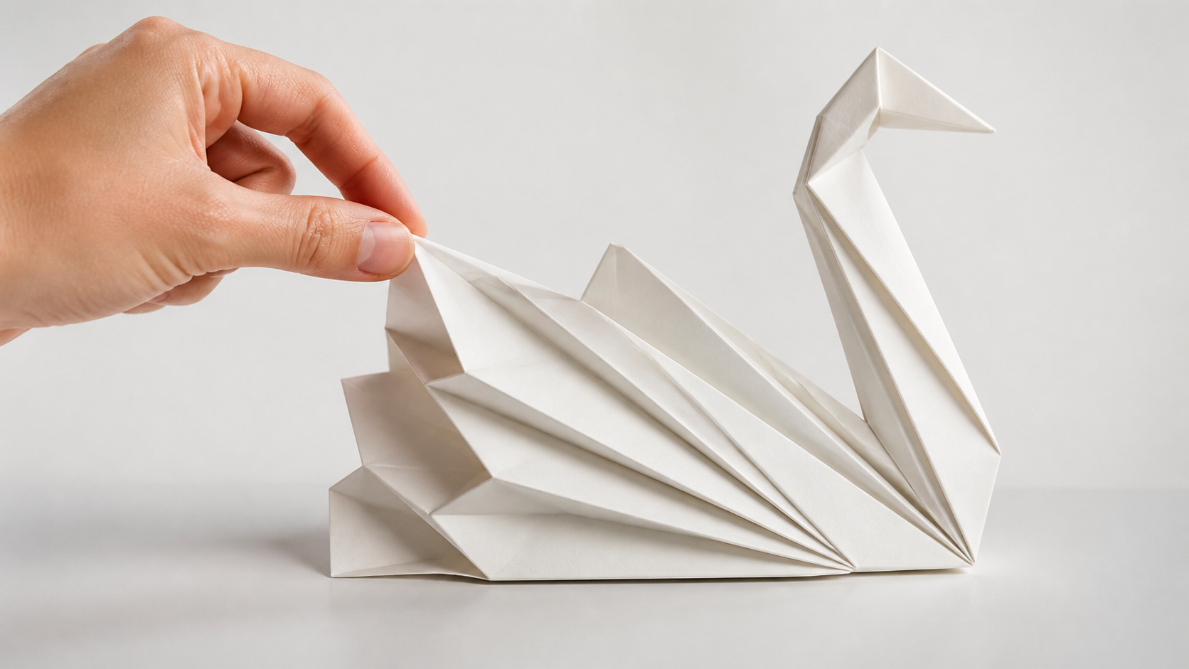 Crisp Origami-style Geometry prompt example 3 - Crisp Origami-style Geometry wide establishing shot