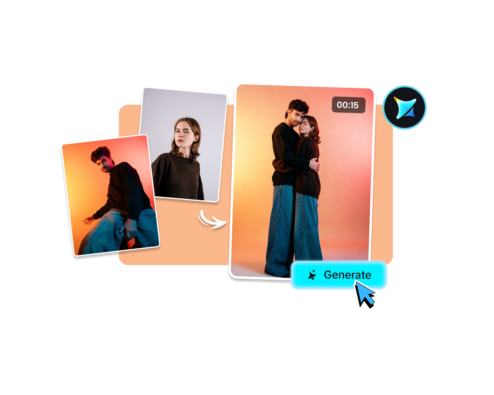 Kostenloser AI Hugging Video Generator