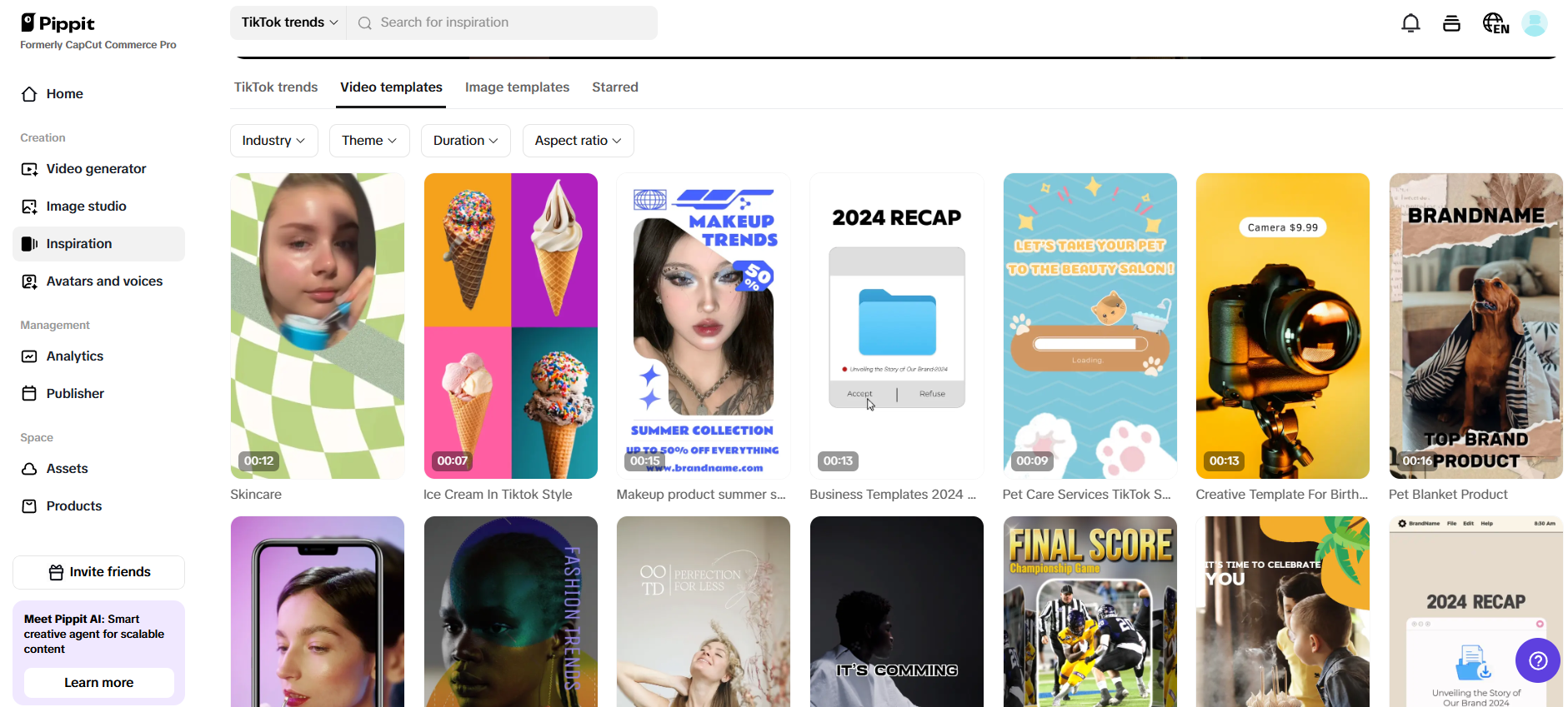 Customizable templates