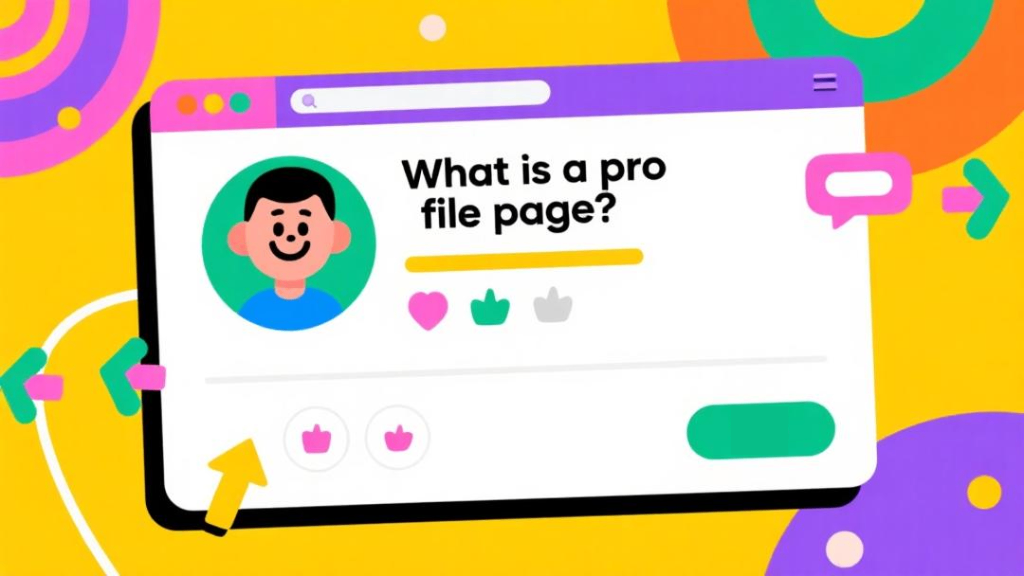 A definição de página de perfil