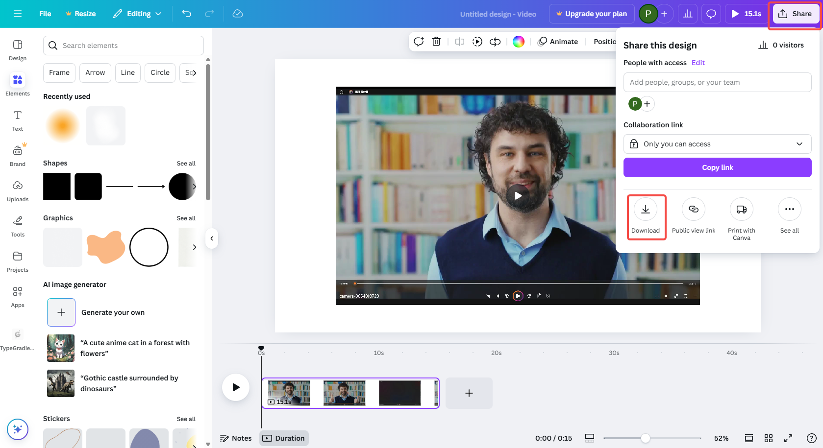 Export & share your video