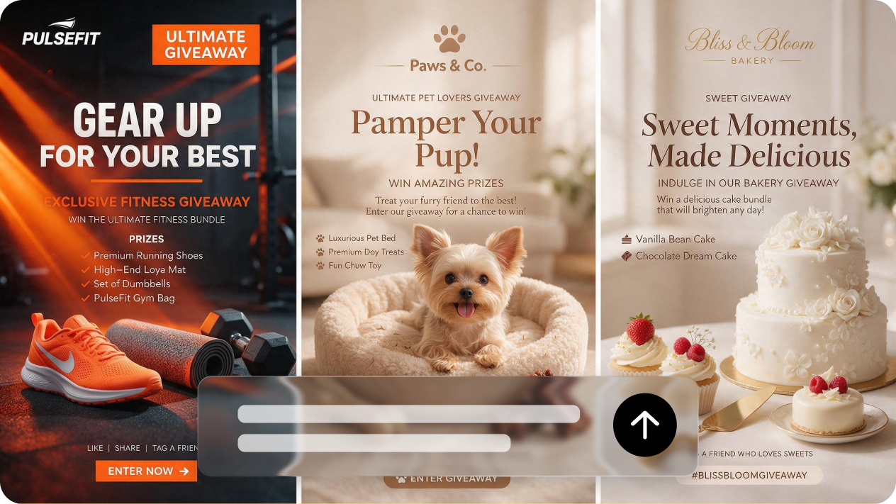  Explore giveaway post ideas with AI Agent