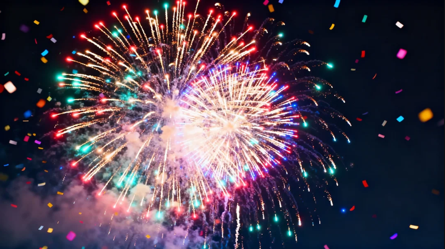 Festive fireworks style