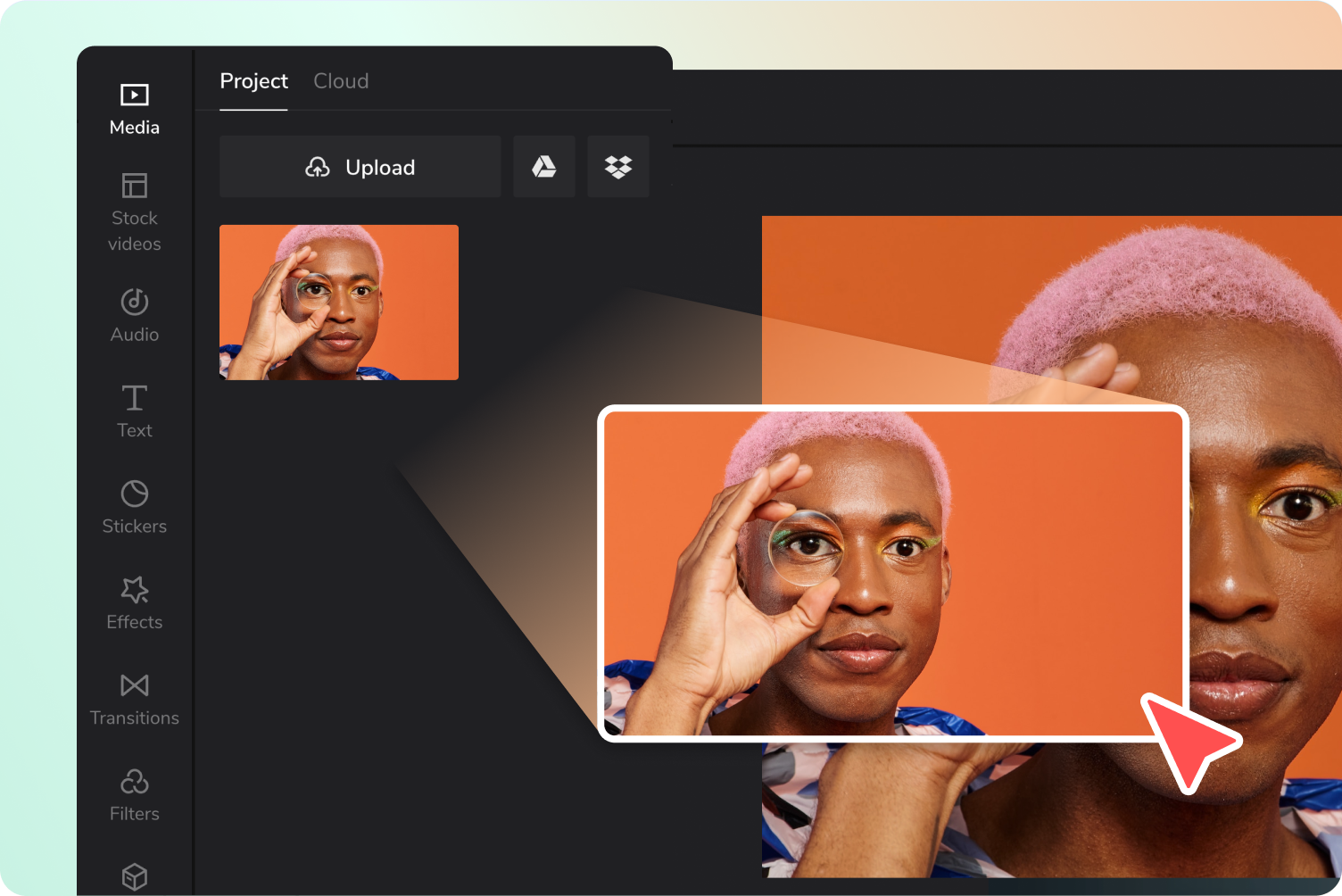 Langkah 1: Unggah file GIF