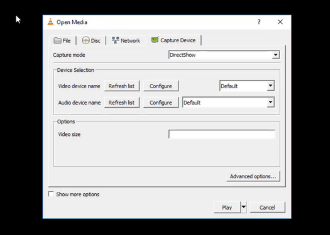 How to use VLC to record screens with audio