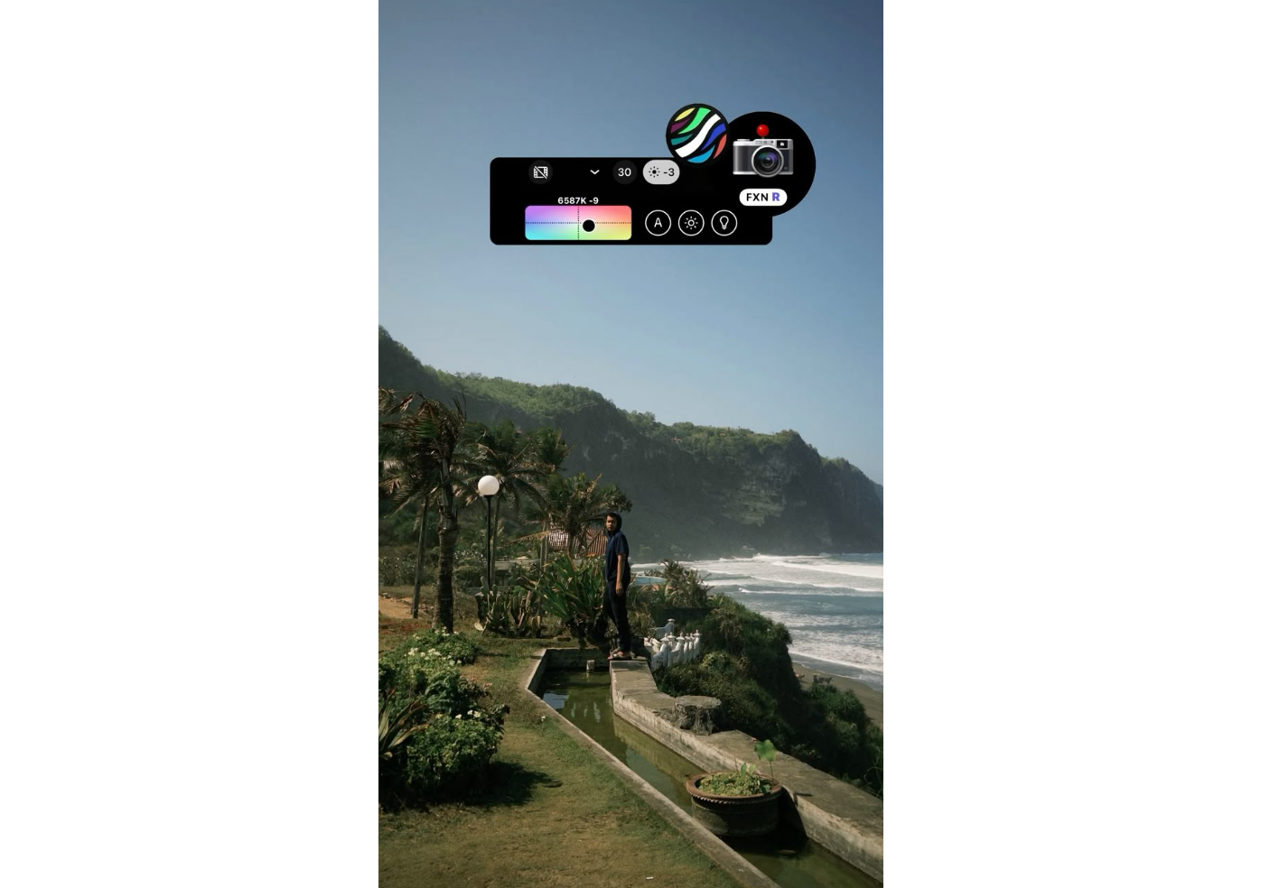 Warmes Licht leckt Dazz Cam Filter