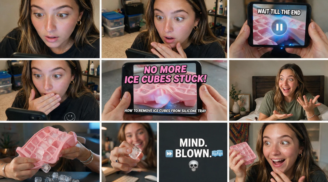 Reaction and opinion videos visual
