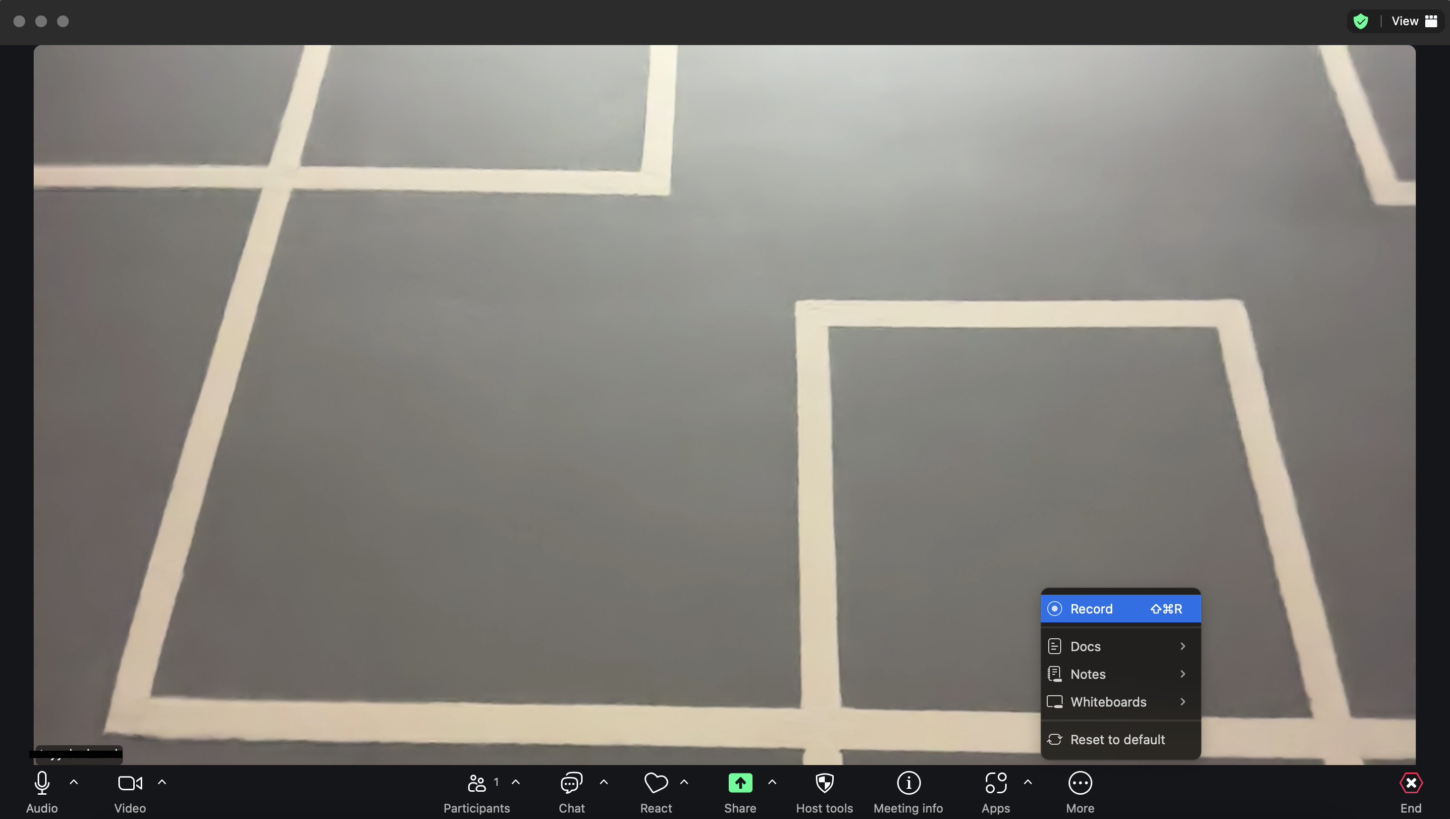 Record the Zoom meeting