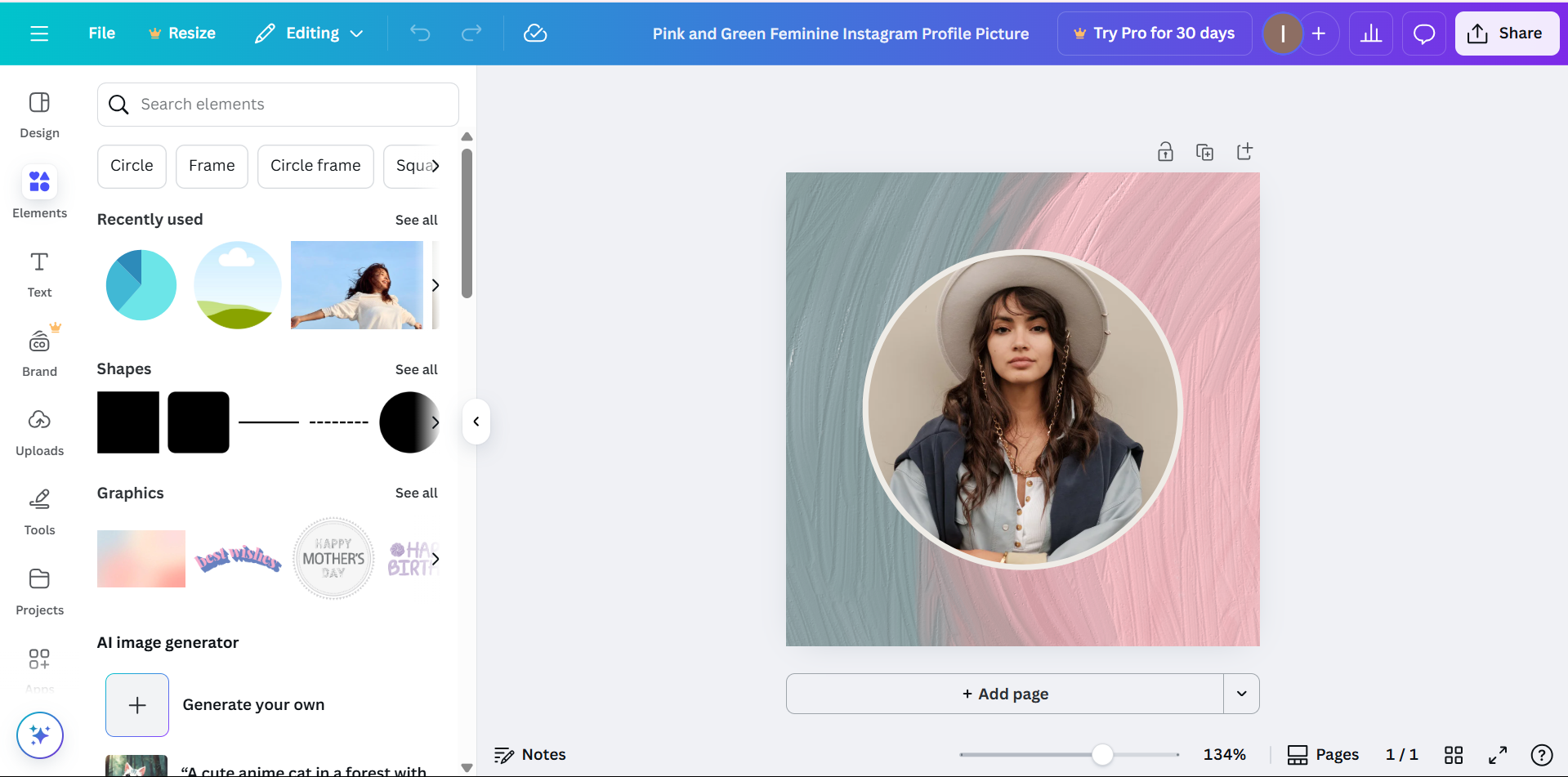 Canva - estetik pfp yapımcısı