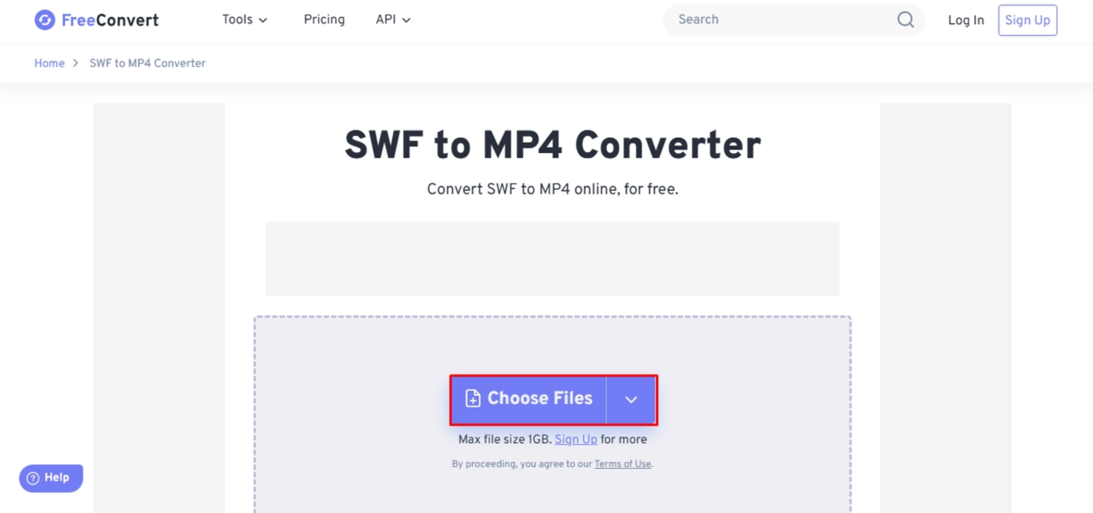 อินเทอร์เฟซของ FreeCont - เครื่องมือที่ดีที่สุดในการเปลี่ยน SWF เป็น MP4