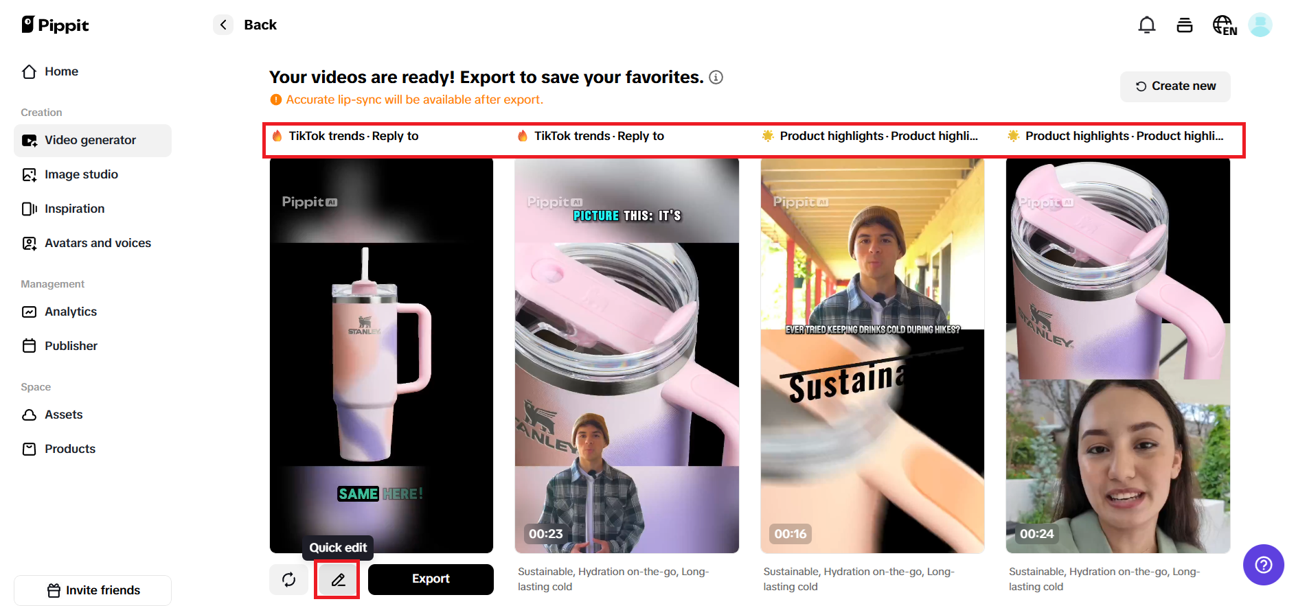 Edit and customize your video