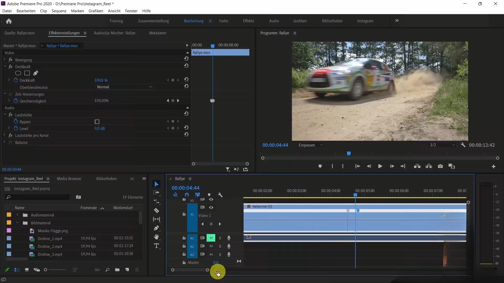 Adjust speed in Premiere Pro