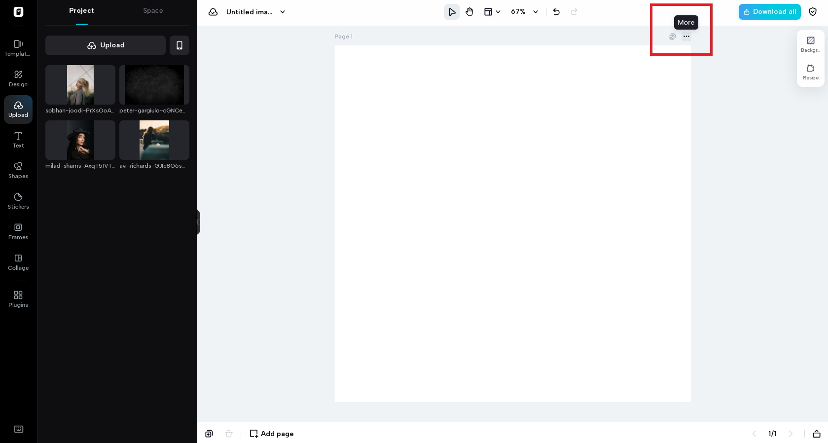 Click on More options