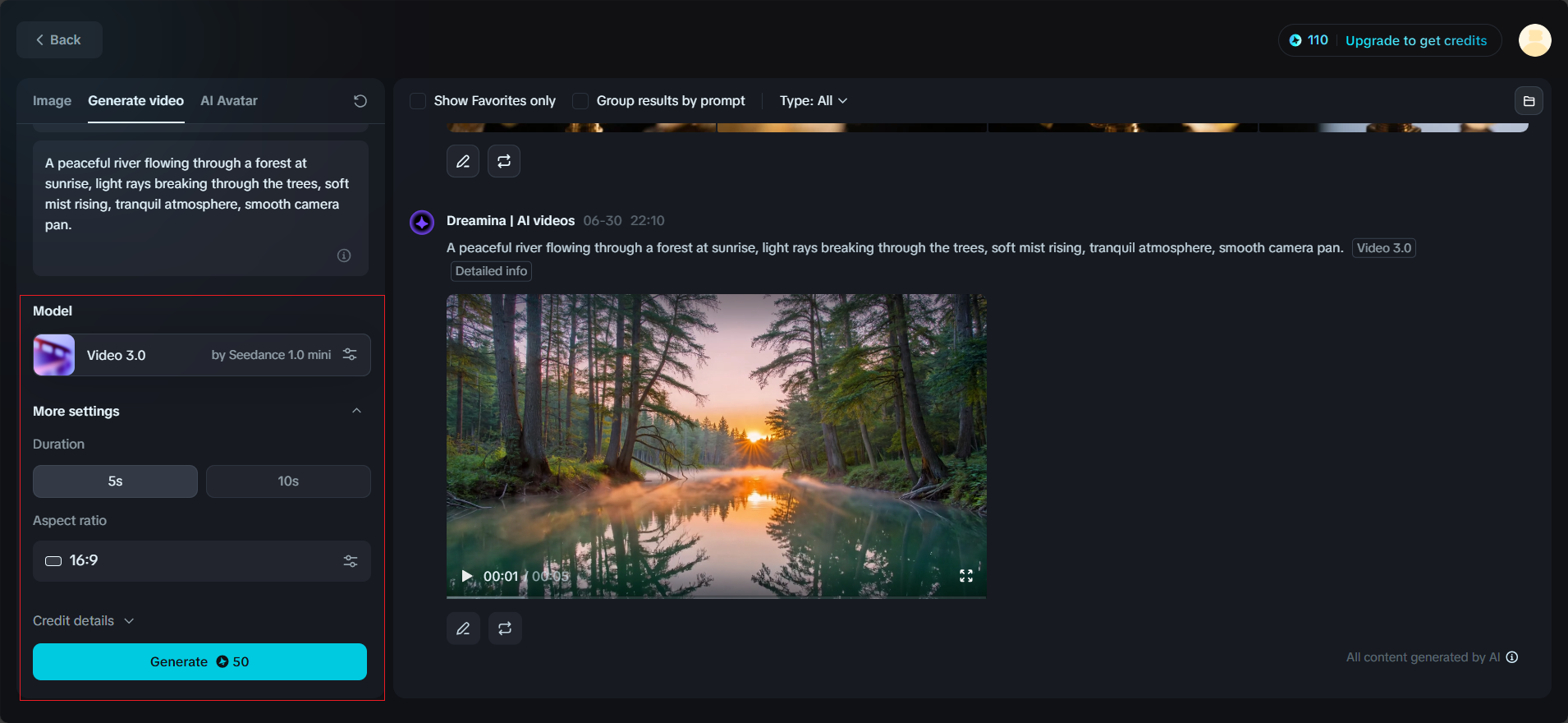 Hasilkan video Anda