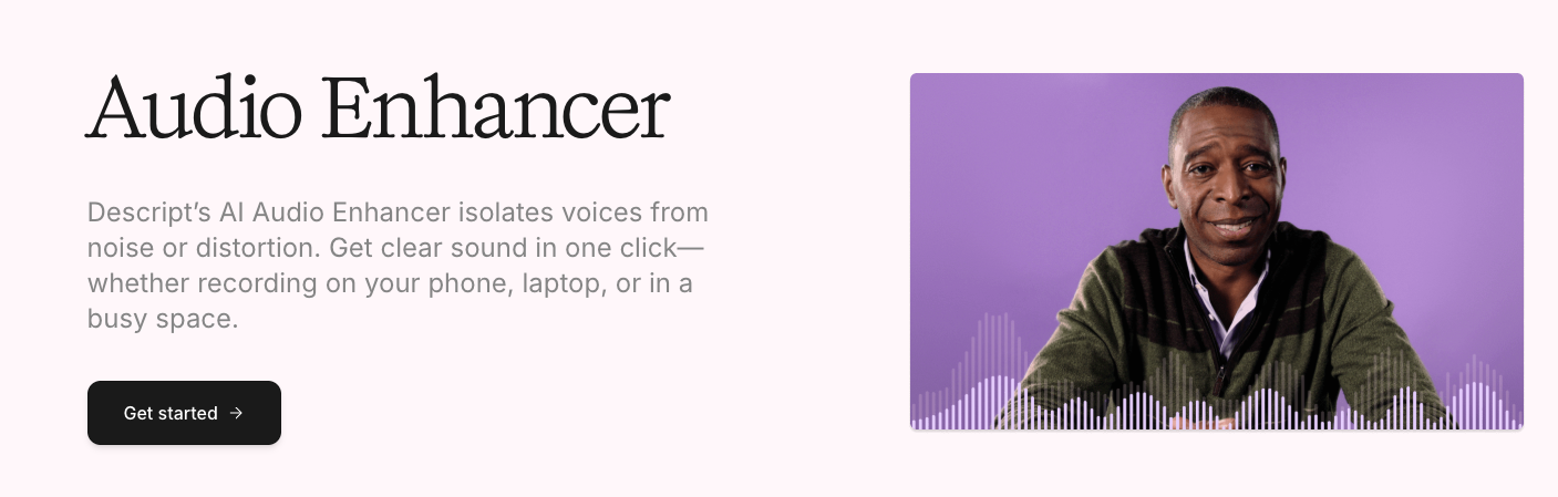Descript Audio Enhancer