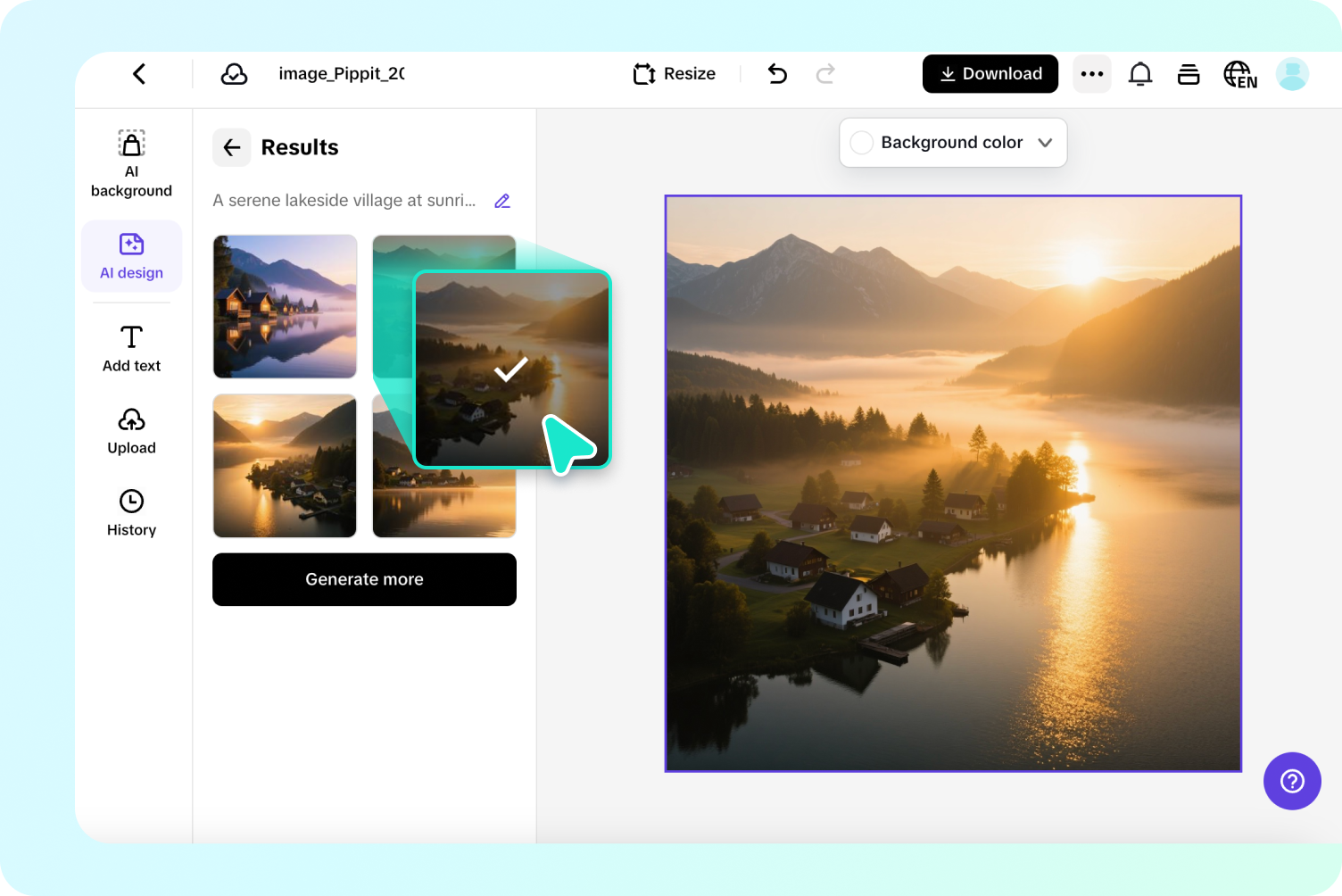 อธิบายฉาก เลือกสไตล์ และสร้าง