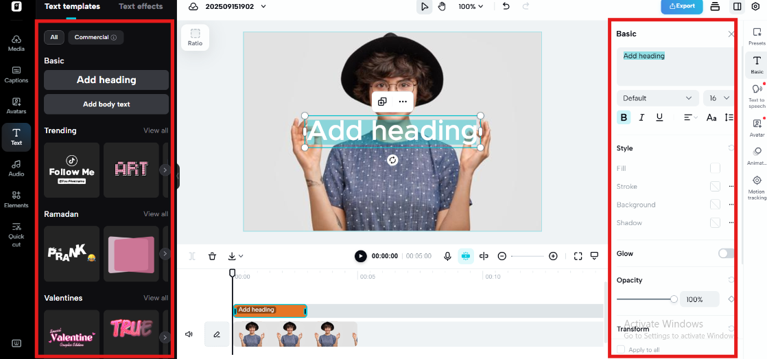 Advanced editing tools