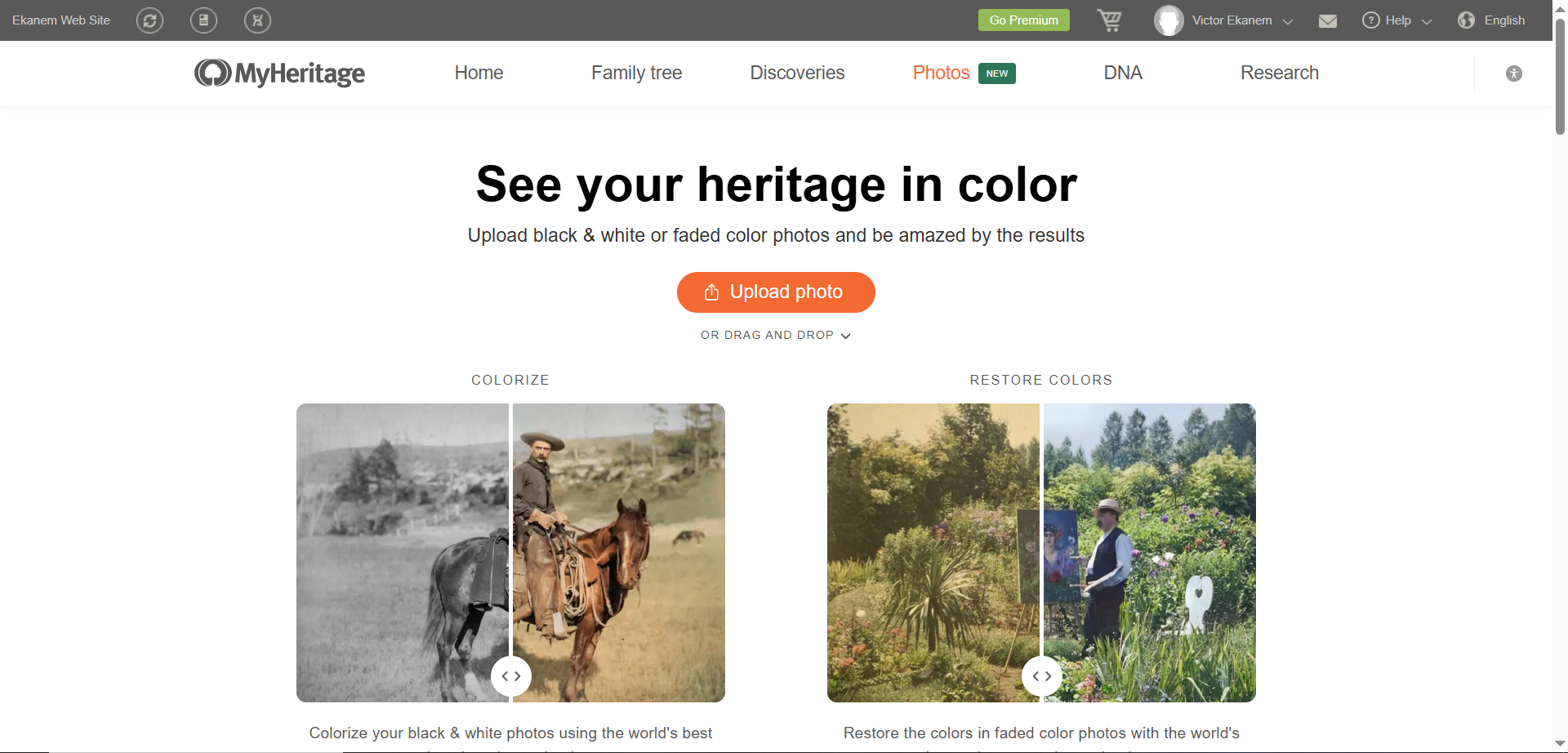 myheritage photo enhancer free