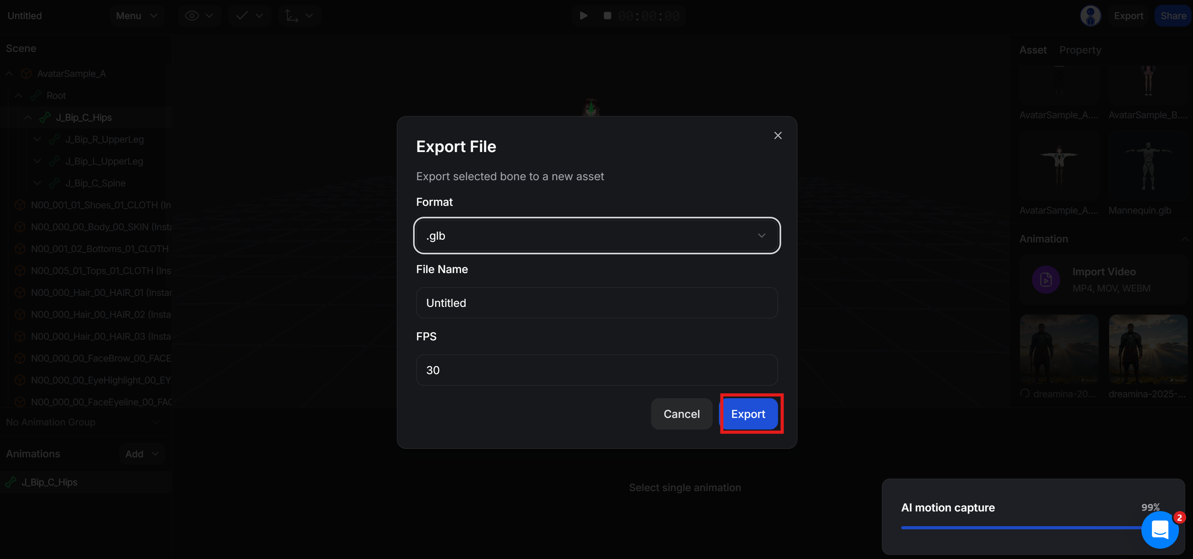 Polish and export project