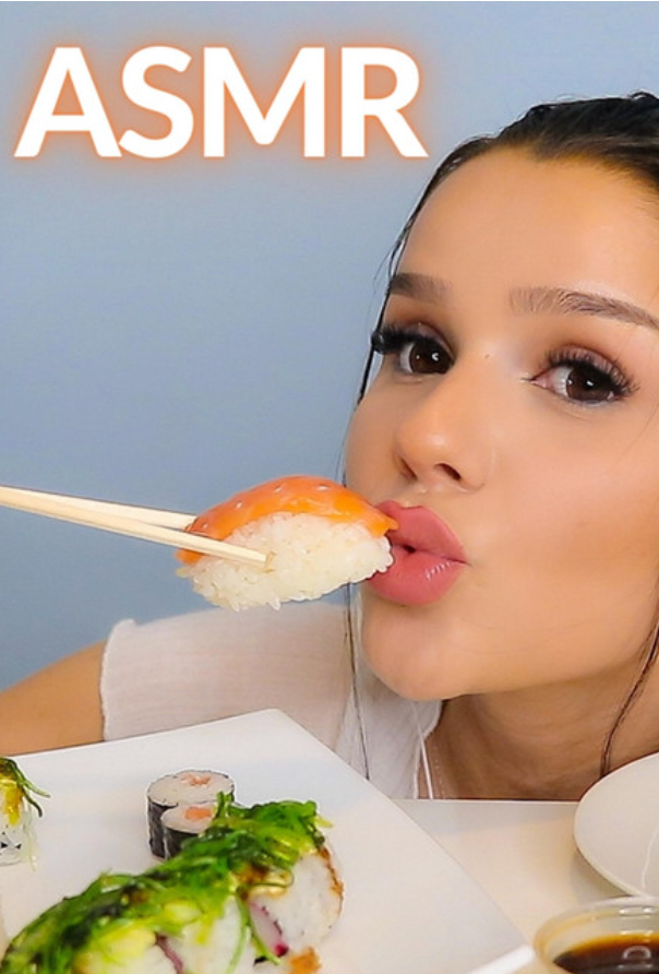 ASMR sounds used in YouTube food Shorts with chopping and sizzling