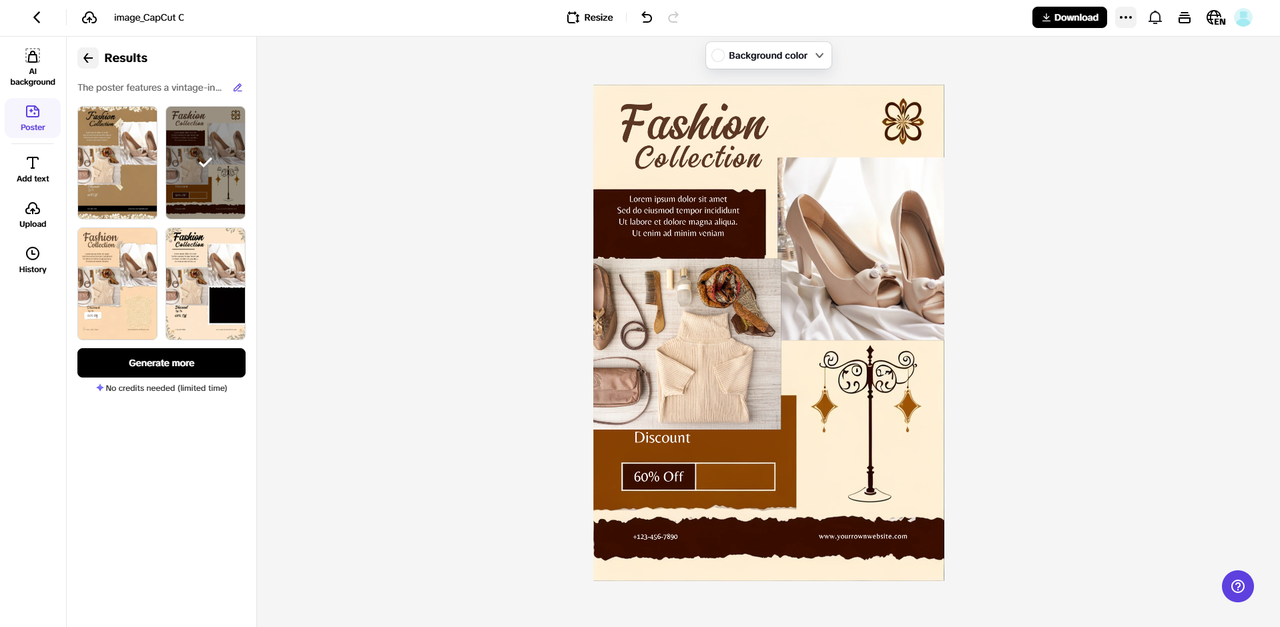 Customize your poster