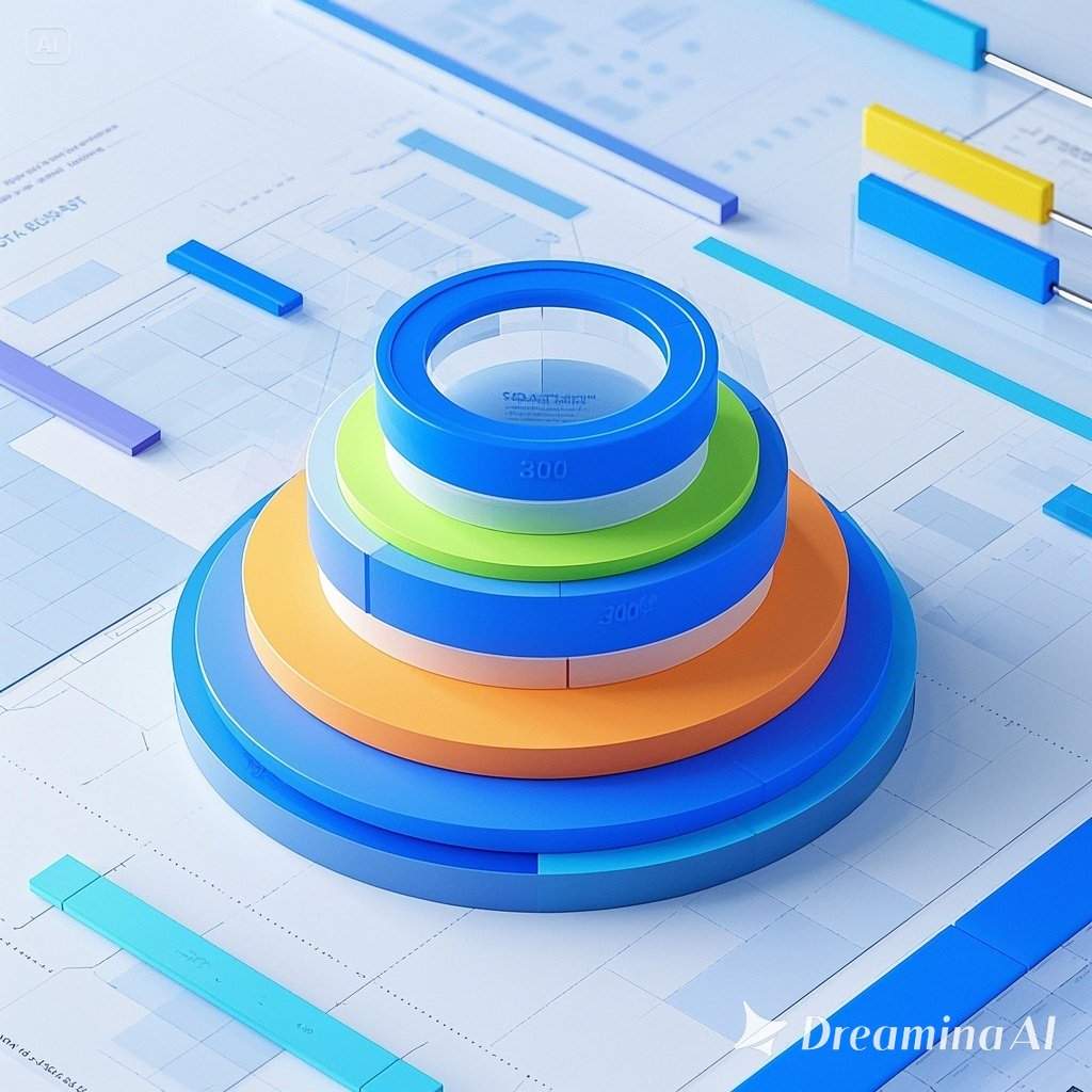 Multilevel 3D pie chart