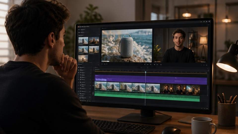 Fotor Video Agent — a scripted product video planned by an AI video agent