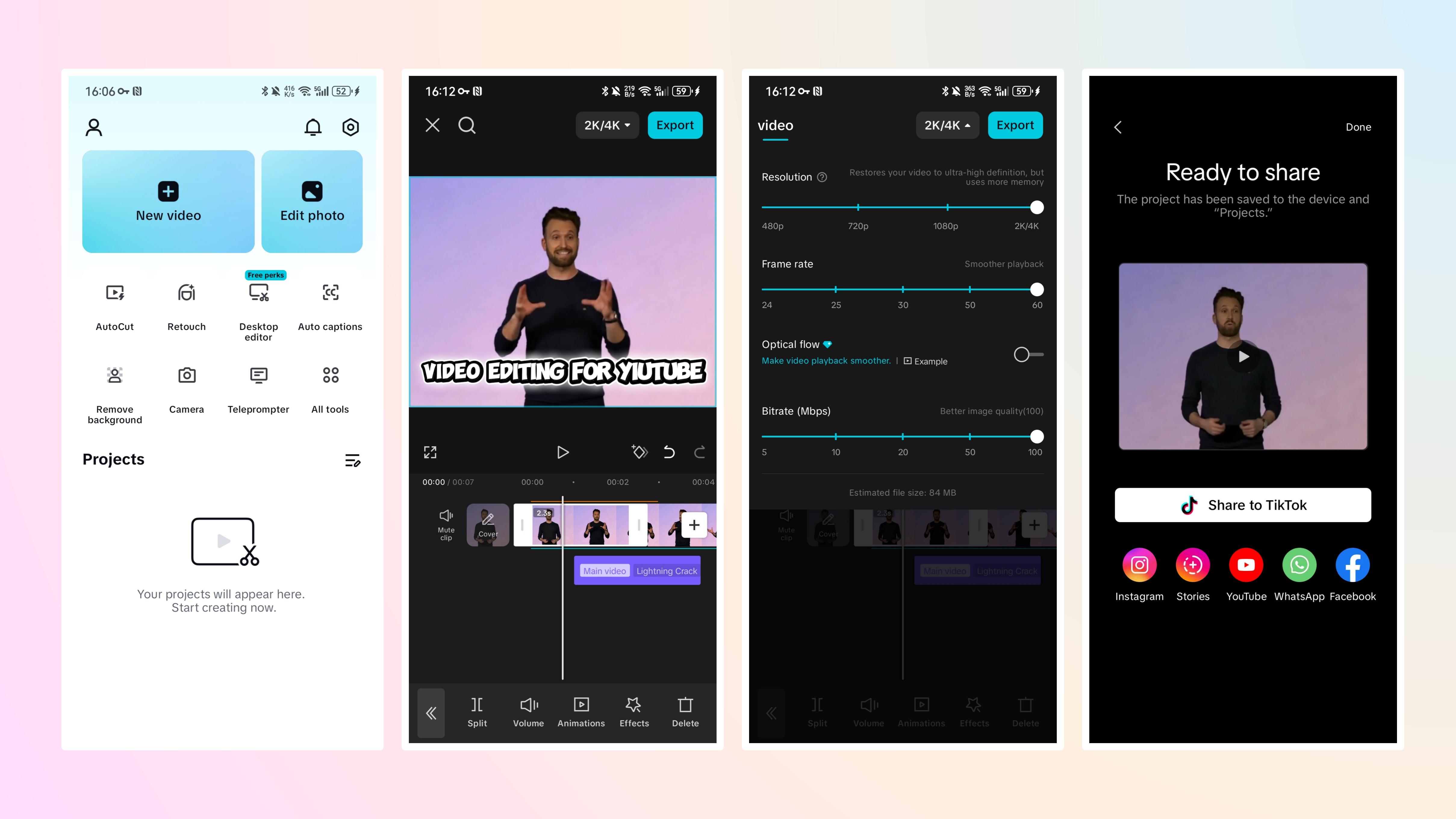 Use CapCut mobile app to edit your videos for YouTube