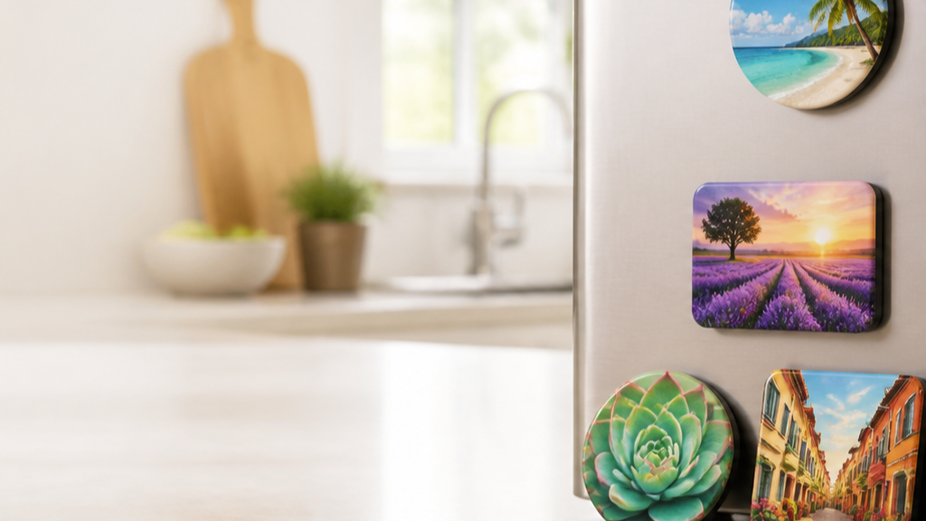 Fridge Magnet Ad prompt direction 2 original 16:9 visual