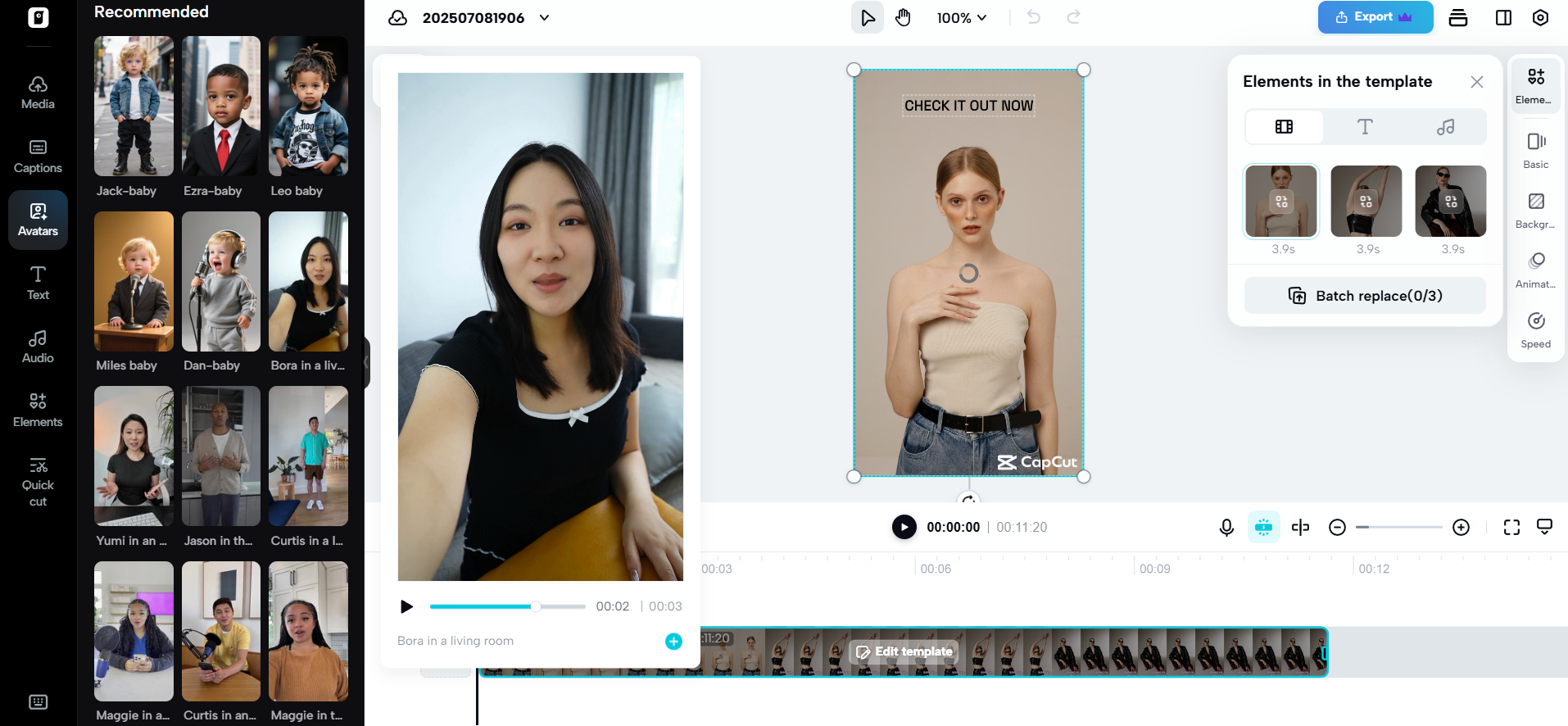 Voiceover and avatars