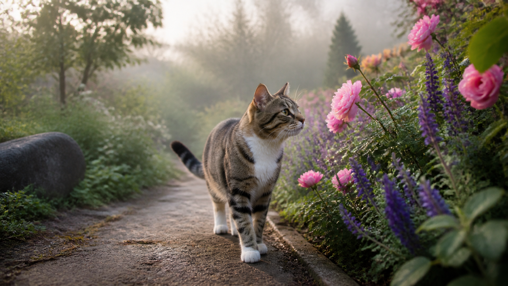 Storybook cat adventure