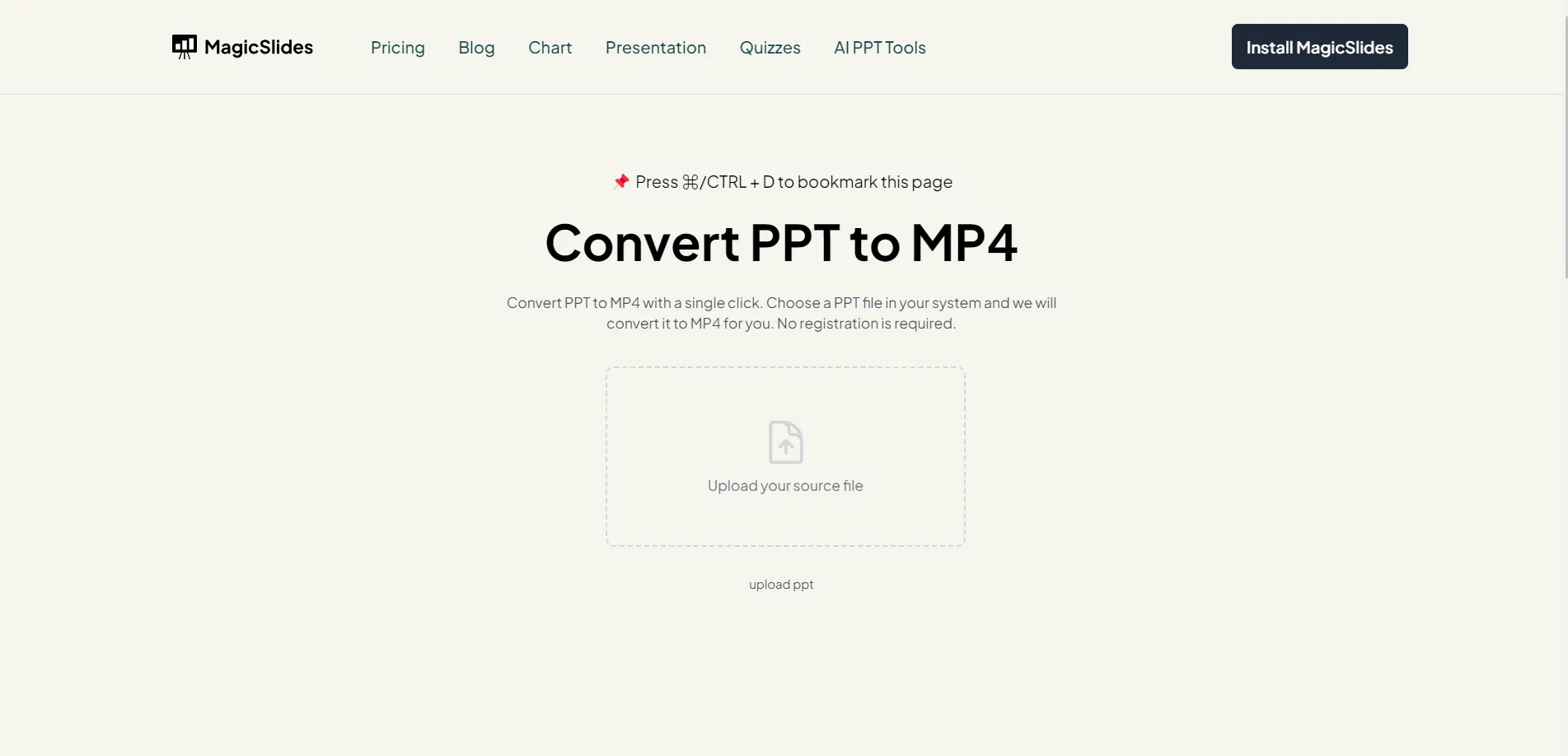 MagicSlides - wie man eine PPT in ein Video konvertiert